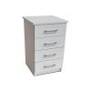 1.CAMBRIDGE 4 DRAWER PEDASTAL (WHITE)