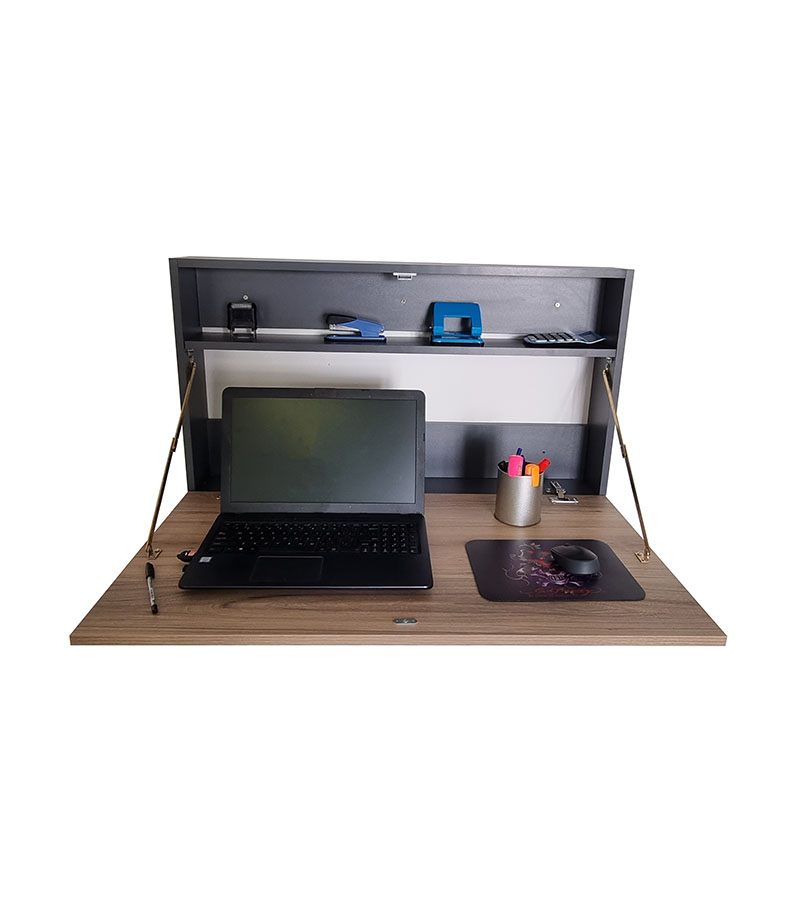 1.LIVERPOOL FOLDAWAY DESK (STORM GREY & SAHARA)