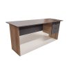 1.LONDON 3 DRAWER DESK (150 & 180cm) STORM GREY & SAHARA