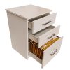 2.CAMBRIDGE 3 DRAWER PEDASTAL (WHITE)