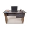 2.LONDON 2 DRAWER DESK (STORM GREY & SAHARA) 120cm