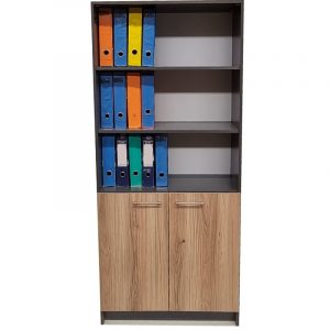 Oxford 5 Shelf,2 Door Book/Filing Cabinet 80cm