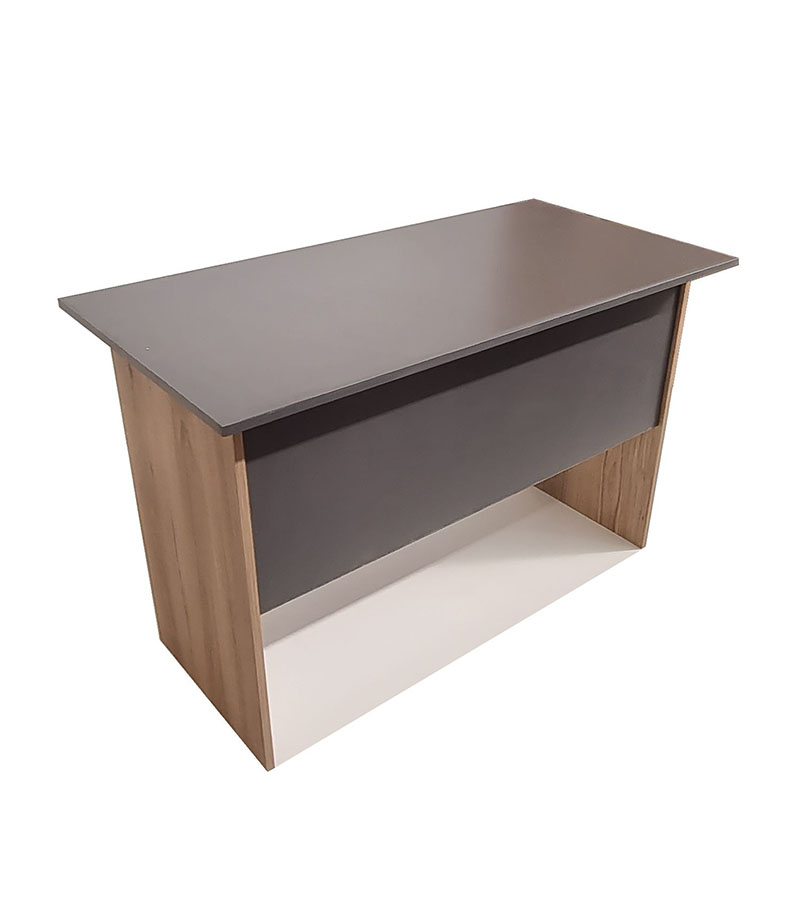 3.LONDON 2 DRAWER DESK (STORM GREY & SAHARA) 120cm