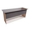 3.LONDON 3 DRAWER DESK (150 & 180cm) STORM GREY & SAHARA