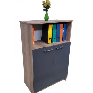 Oxford 3 Shelf 2 Door Book/Filing Cabinet 60cm