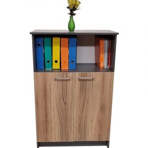 Oxford 3 Shelf,2 Door Book/Filing Cabinet 80cm