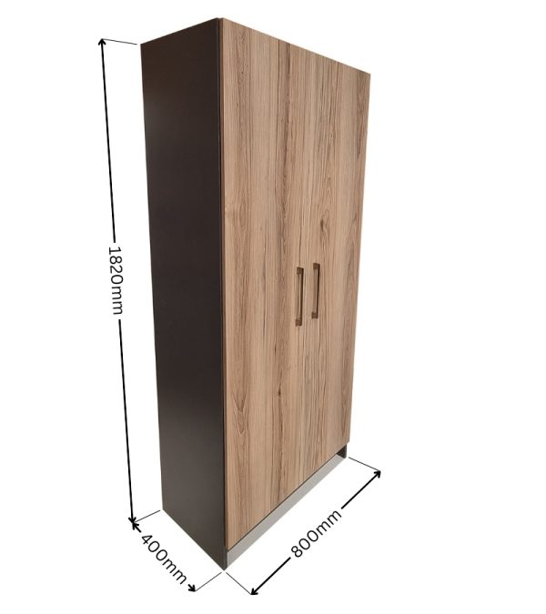 Oxford 5 Shelf,2 Long Door Book/Filing Cabinet 80cm - Flatpack DIY