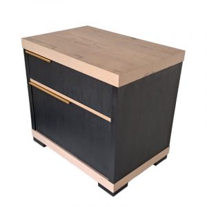 Savona Bedside Table - Brookhill & Ebony